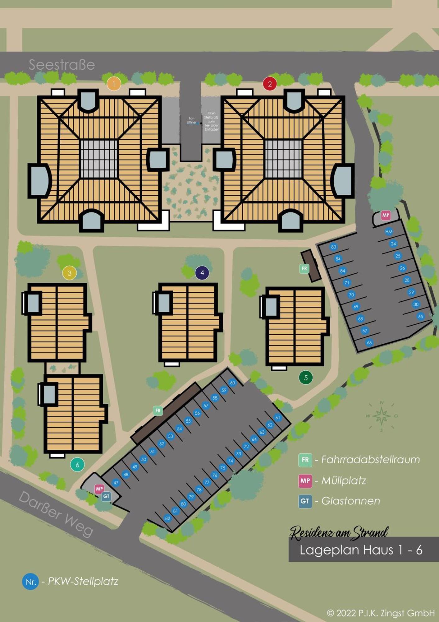 Residenz Am Strand Wohnung 1-17 Цингст Экстерьер фото
